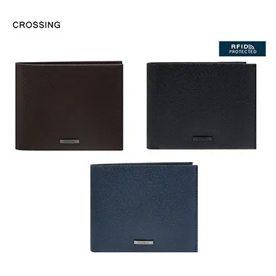 Crossing Elite Bi-fold Leather Wallet [12 Card Slots] RFID