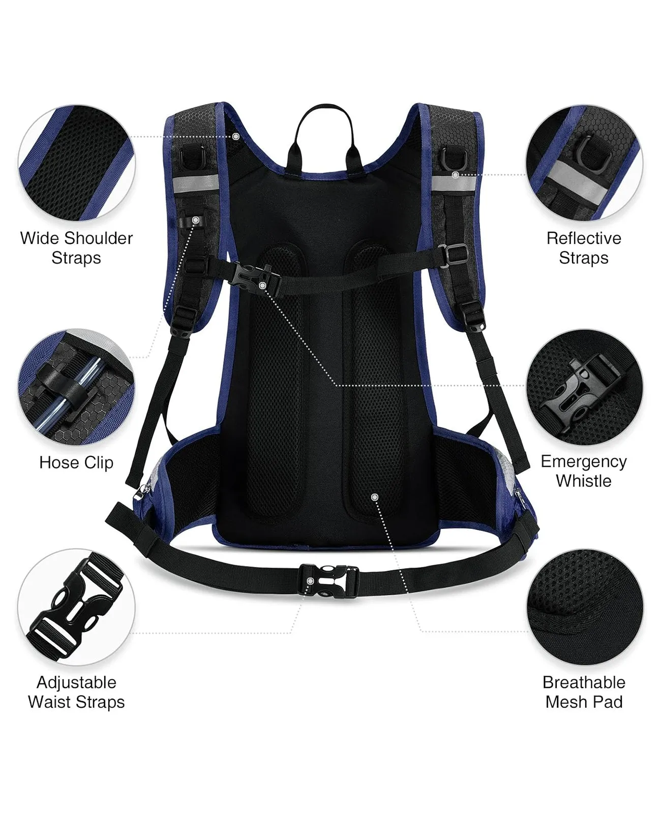 CVLIFE 3L Insulated Hydration Backpacks with Water Bladder