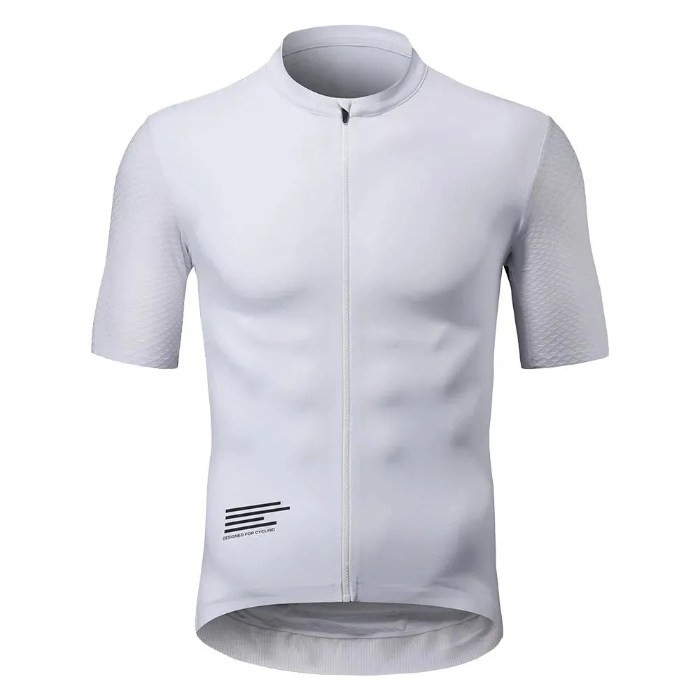 Cycling Jersey Men Bicycle Clothing Male MTB Maillot Clothes White Black Pockets Mountain Bike Shirt Enduro Racing Summer