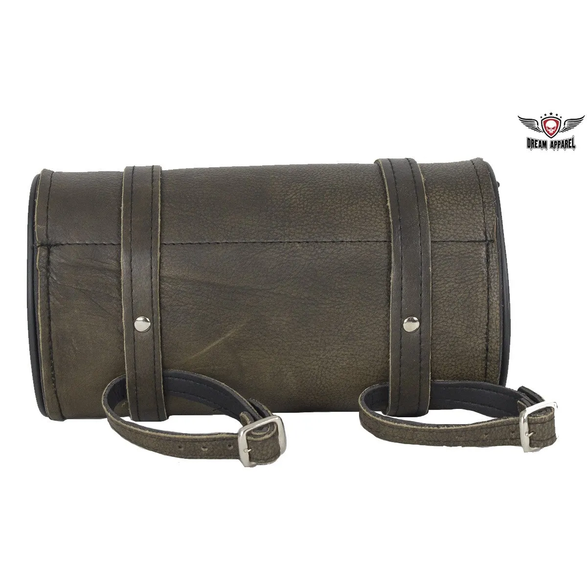 Dark Brown Leather Motorcycle Tool Bag