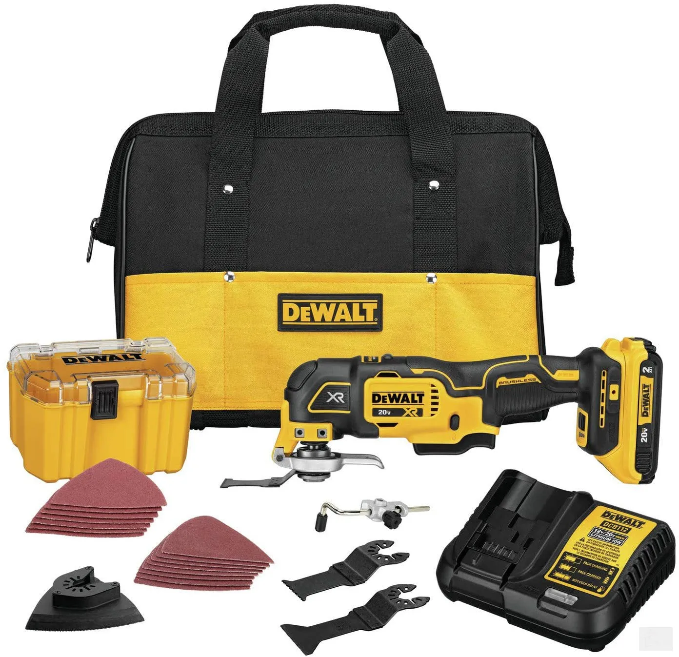 DEWALT 20V MAX* XR® Brushless Cordless 3-Speed Oscillating Multi-Tool Kit [DCS356D1]