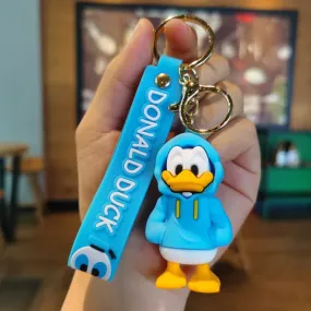 Disney Hoodie Donald Duck Keychain Keyring Pendant Bag Charm Backpack Keys