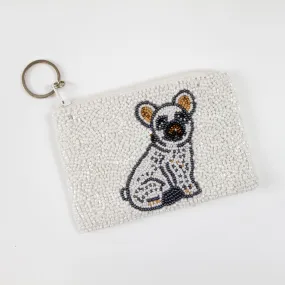 Dog Beaded Coin Purse