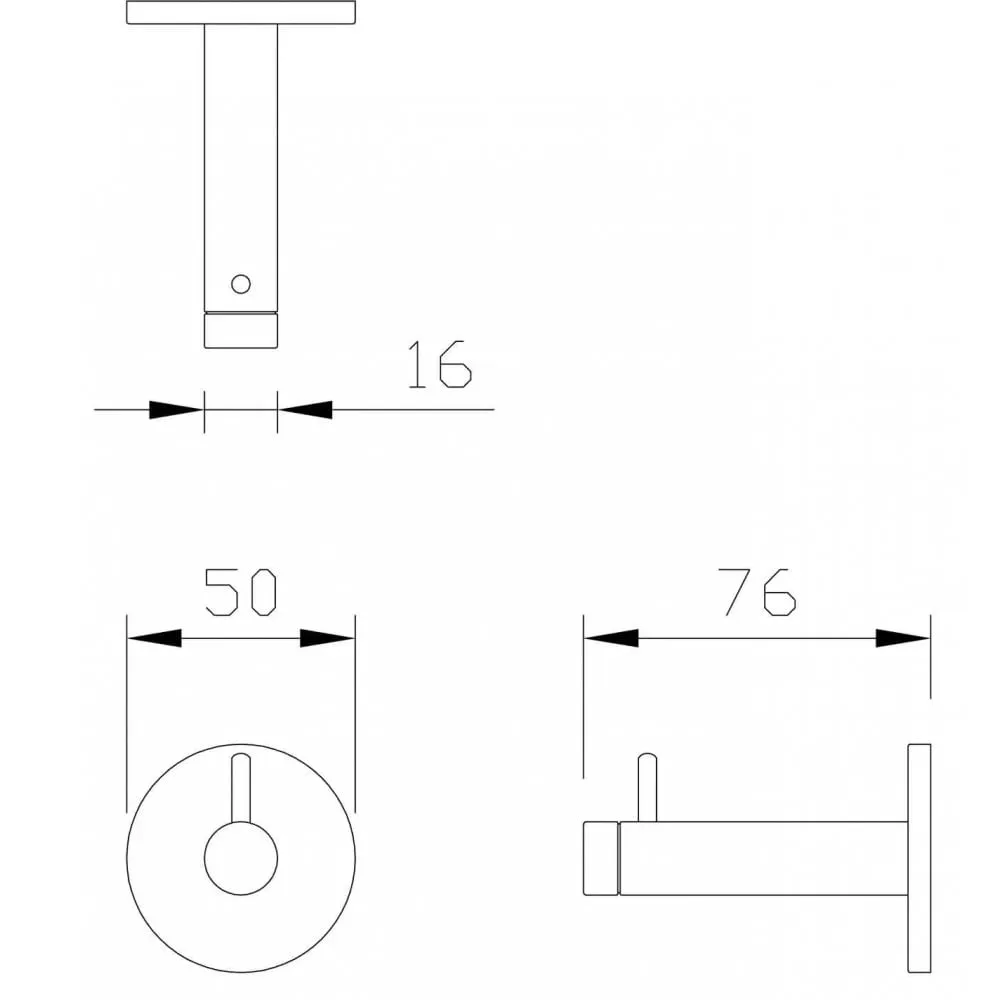 DP7104 Dolphin Stainless Steel Door Stop and Hook