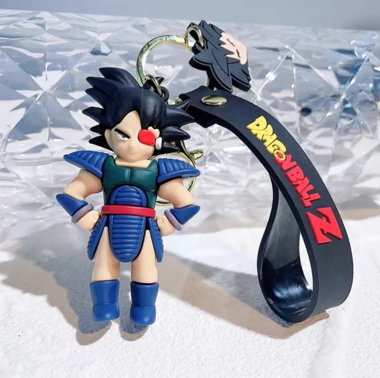 DragonBall Z Bardock 3D Rubber Keyring Keychain for Backpack Car/House Keys