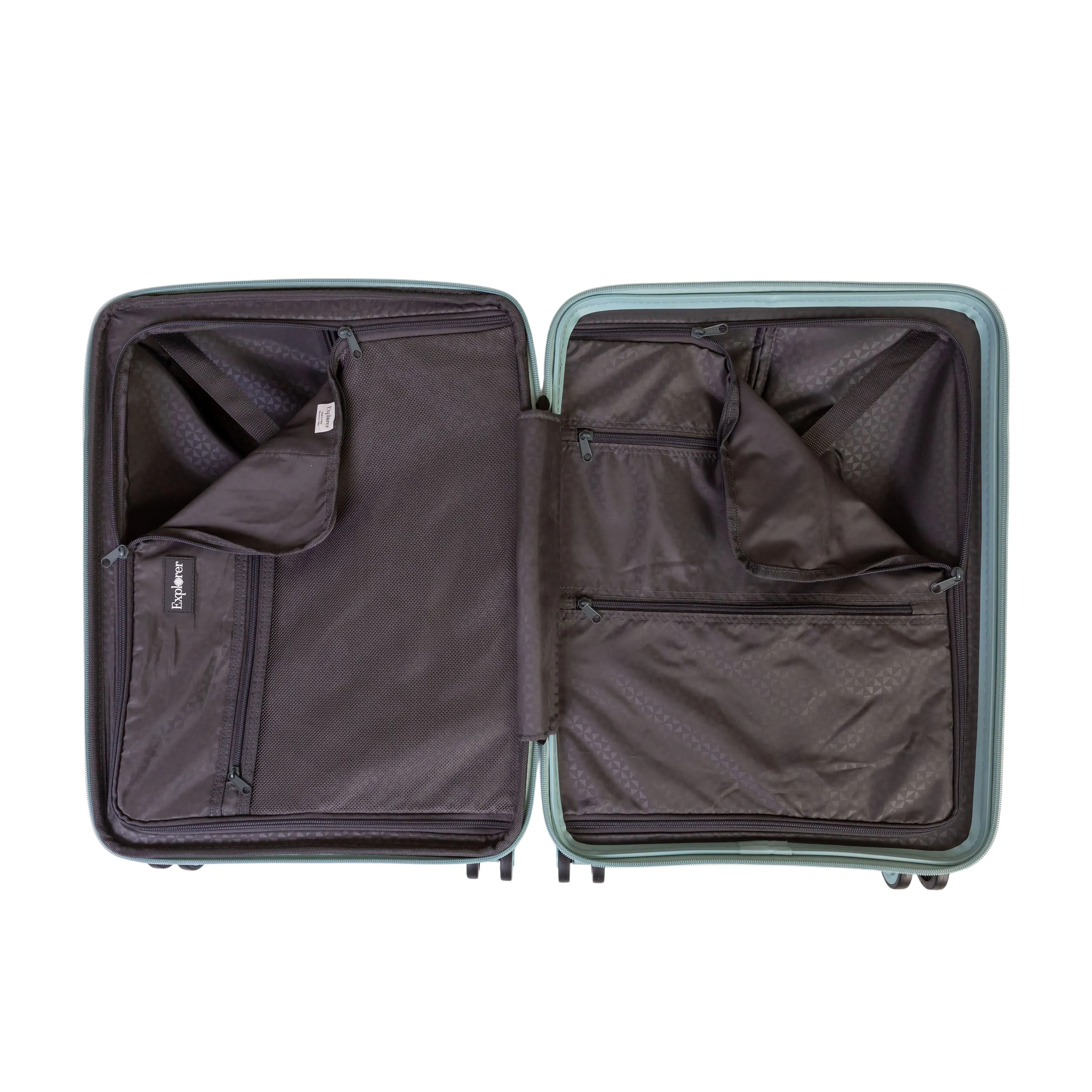 Explorer Breeze Anti-Theft Expandable 2-Piece Luggage Set (Carry-On and Medium)