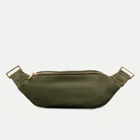 Fanny Pack   Crossbody Bag |  Olive Green   Gold Hardware