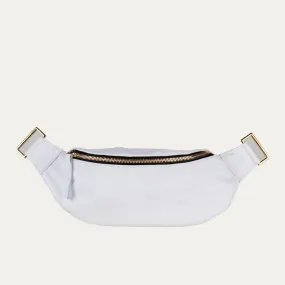 Fanny Pack   Crossbody Bag | White   Gold Hardware