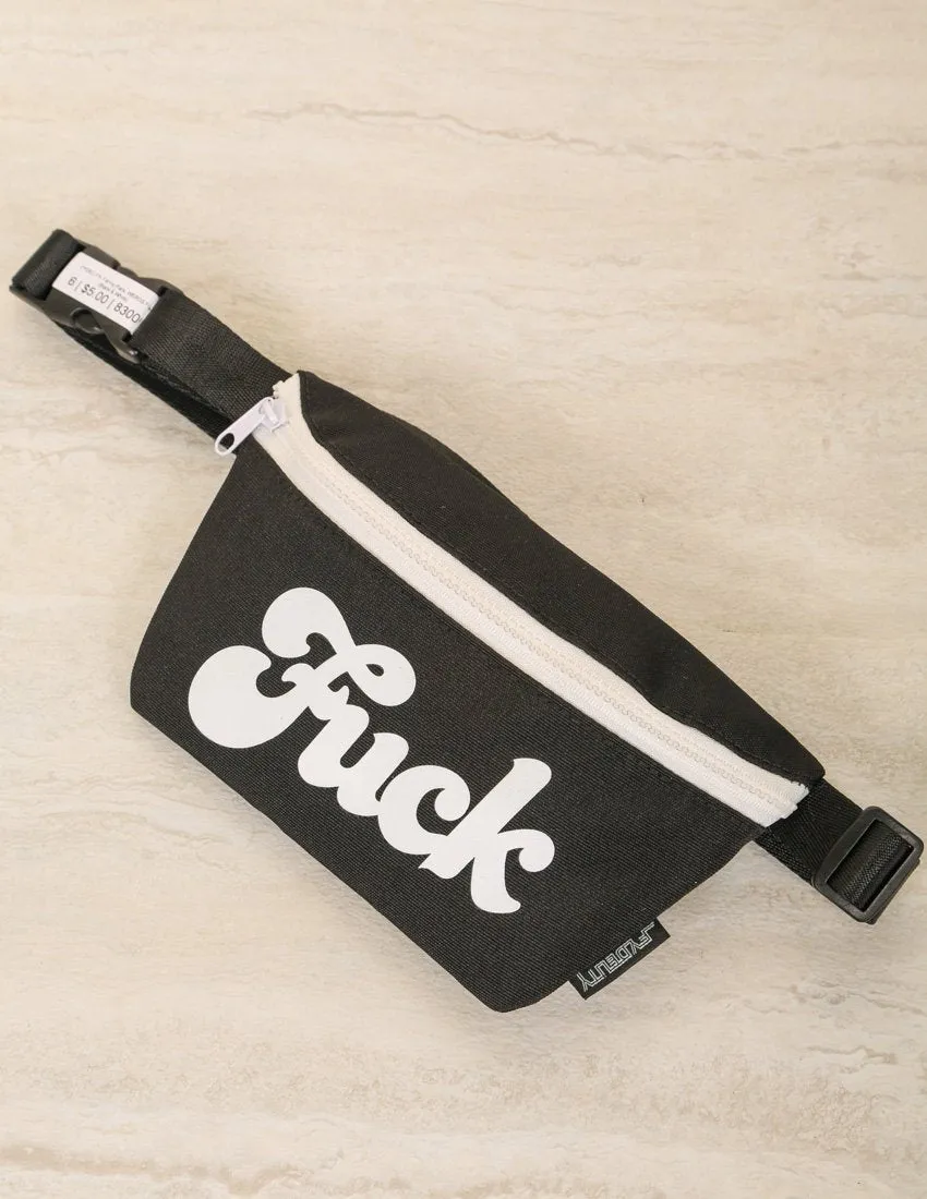 Fanny Pack | Slim |WERDS Fuck Black & White