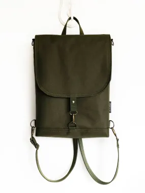 Forest Green Flap Backpack in several colors