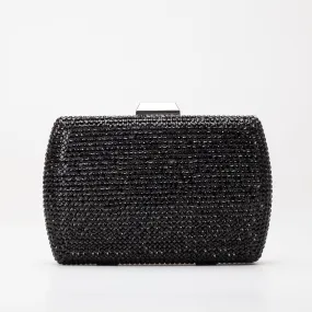 Francisca - Black Glitter Clutch