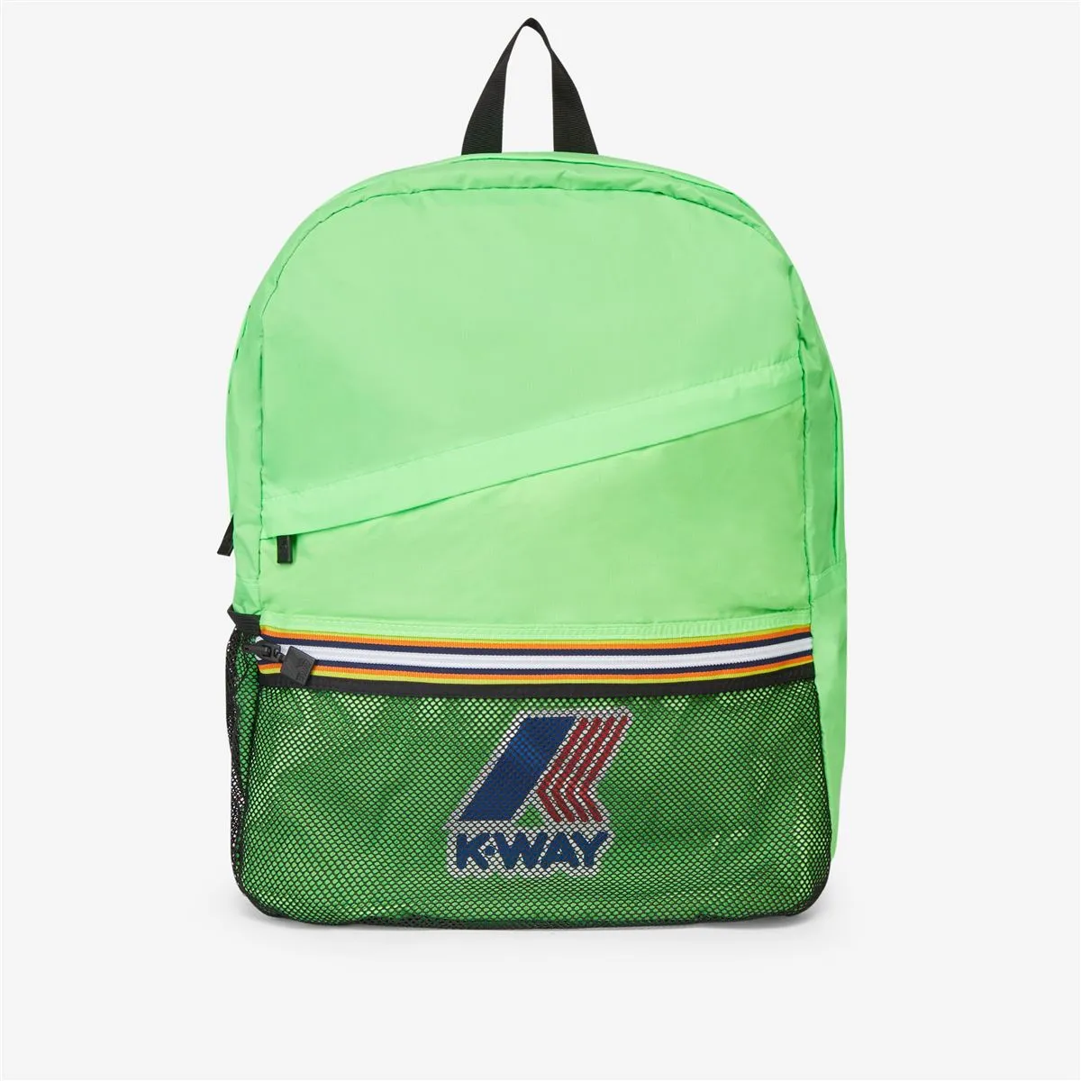 Francois - Packable Ripstop Backpack in Green Fluo