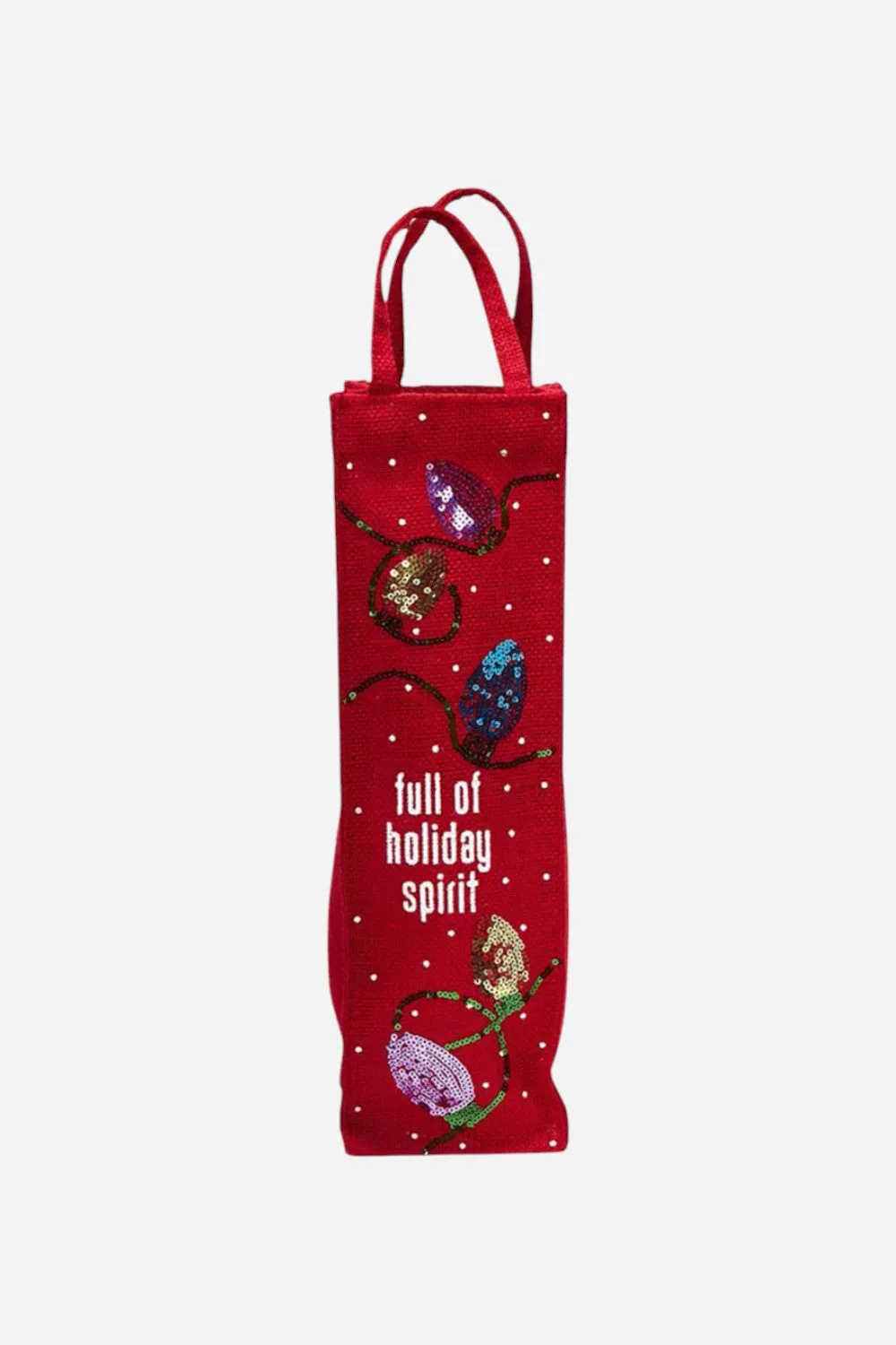 Full Of Holiday Spirit Wine Bottle Bag