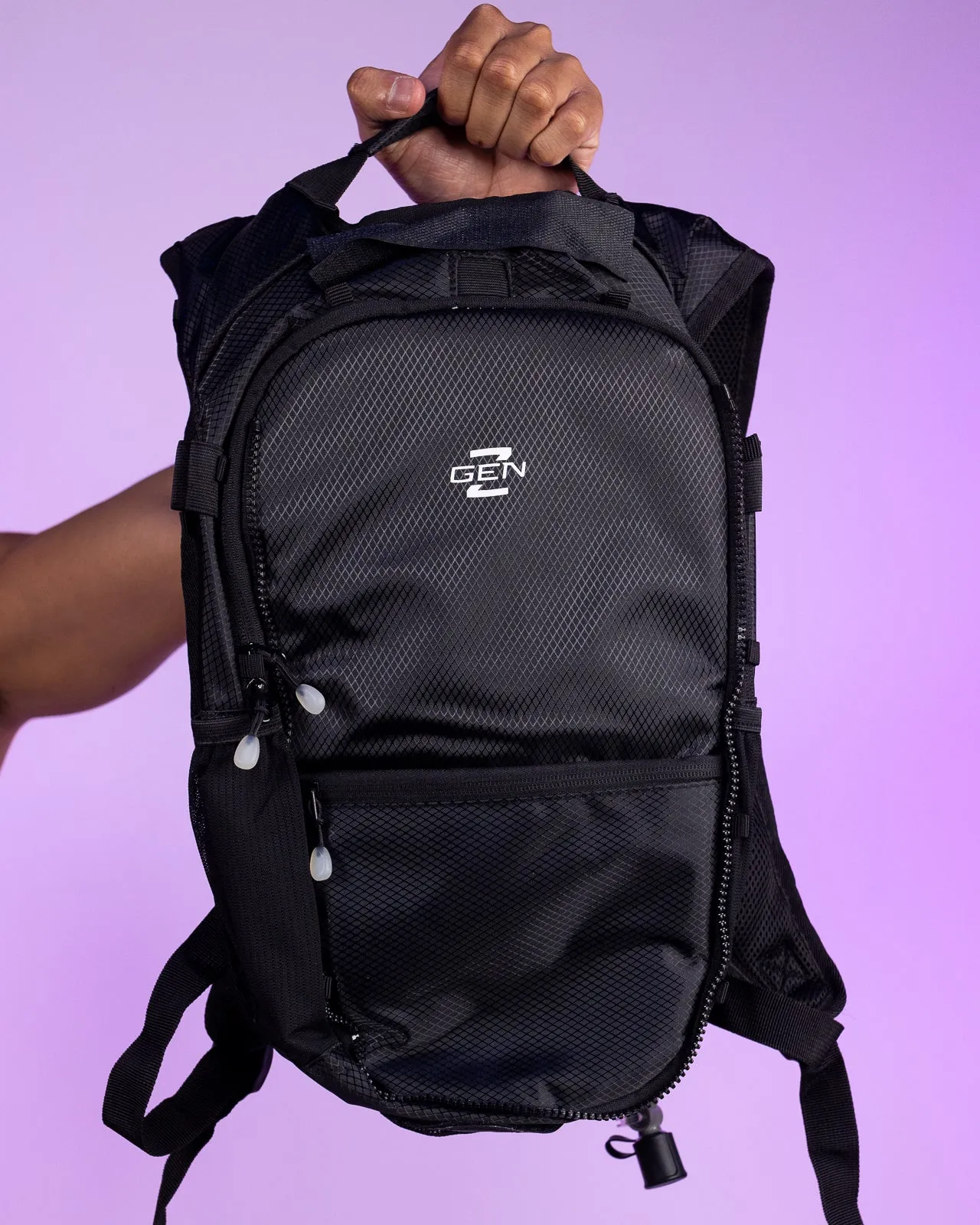 Gen Z Black Hydration Backpack