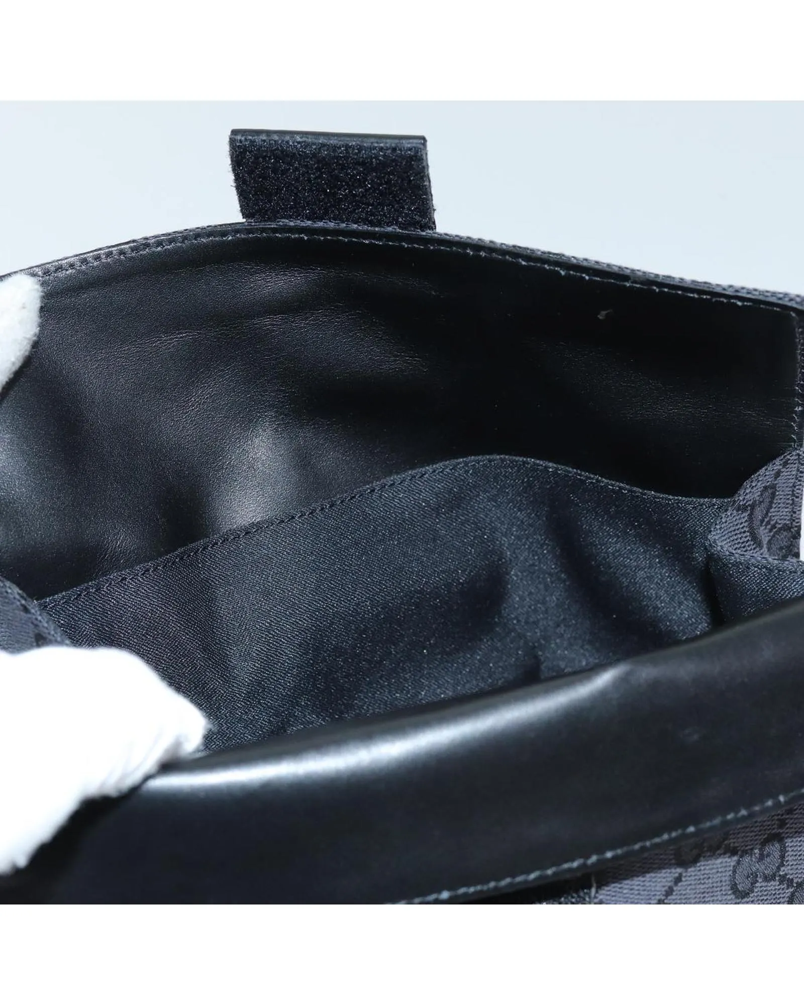 GG Canvas Clutch Bag in Black - Italian Made