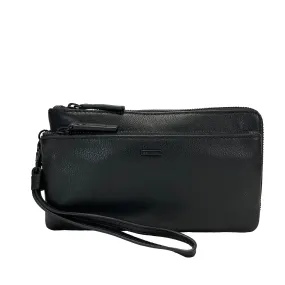 Gianni Conti Gents Black Leather Wrist Bag - Style: 1812216