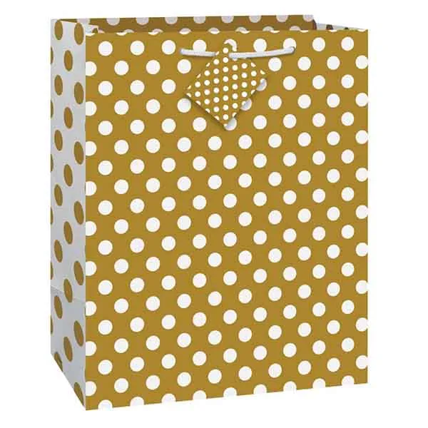 Gift Bag - Black Polka Dot