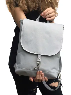 Gray Sustainable Laptop Backpack in several sizes