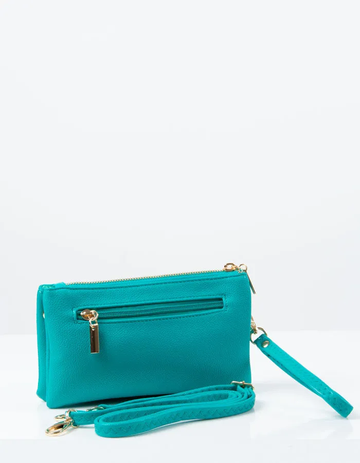 Green Blue Clutch Bag | Toni