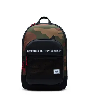 HERSCHEL KAINE BLACK/WOODLAND CAMO