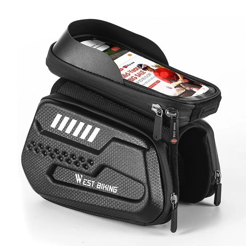 High-quality Bicycle Bag Waterproof 6.5 inch Touch Screen Phone Bag Case MTB Road Bike Cycling Top Tube Frame Bag