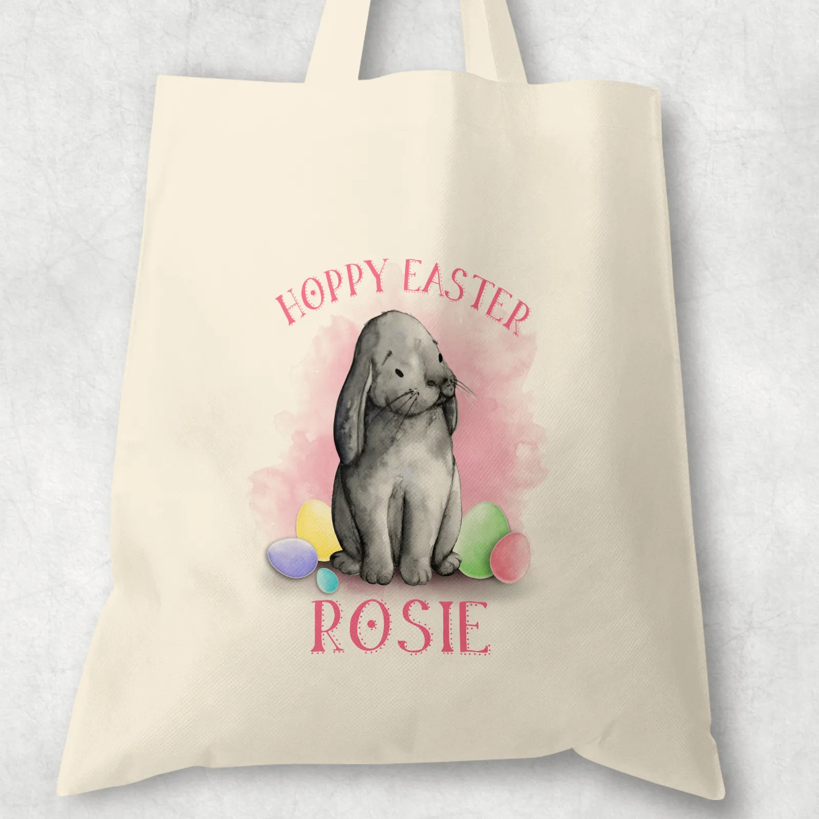 Hoppy Easter Bunny Watercolour Tote Bag