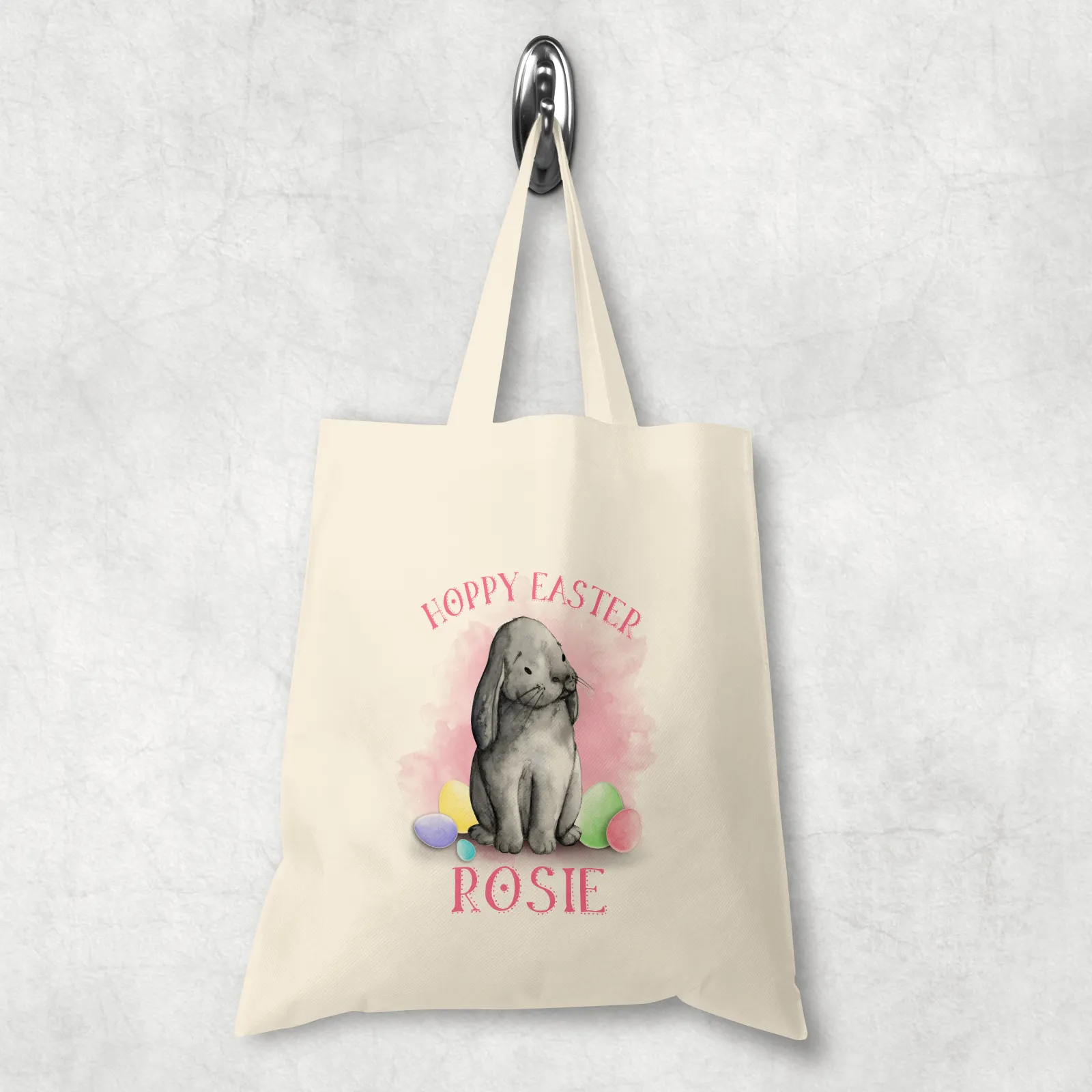 Hoppy Easter Bunny Watercolour Tote Bag