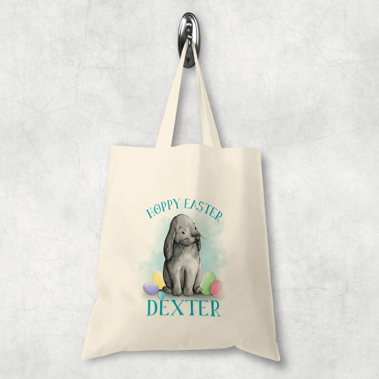 Hoppy Easter Bunny Watercolour Tote Bag