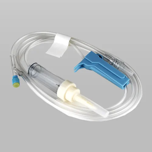 IV Set 15 Drop Luer Lock with 78" Tubing, Roller Clamp, and Y-Injection Site Ports