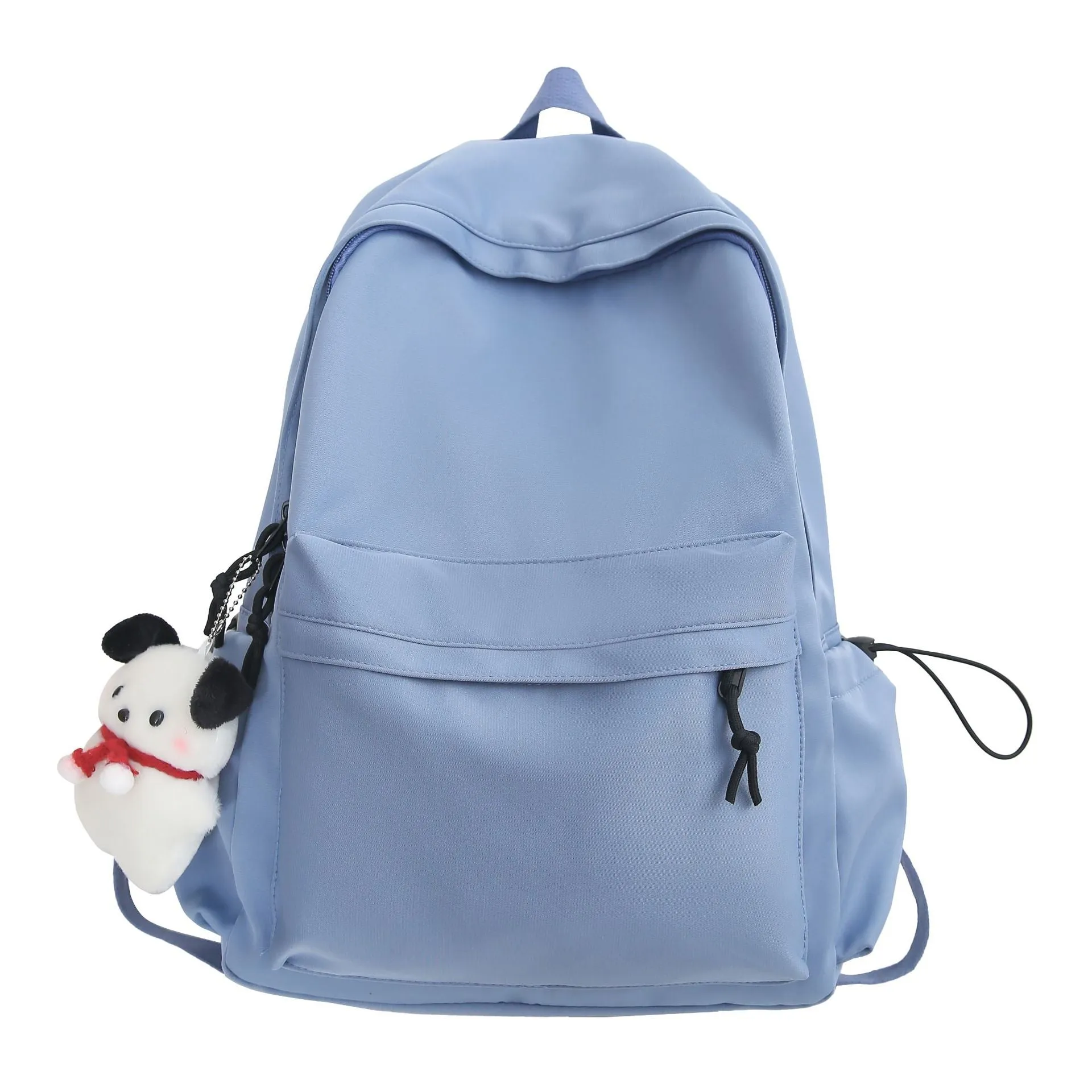 Japanese Schoolbag Female College Student Korean Ins Large Capacity Simple Solid Color Backpack Junior High School Boys Backpack