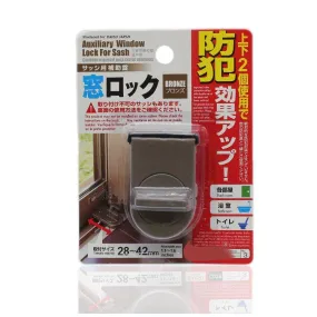 Japanese-style window anti-theft fixed lock child safety lock brown LI-030004