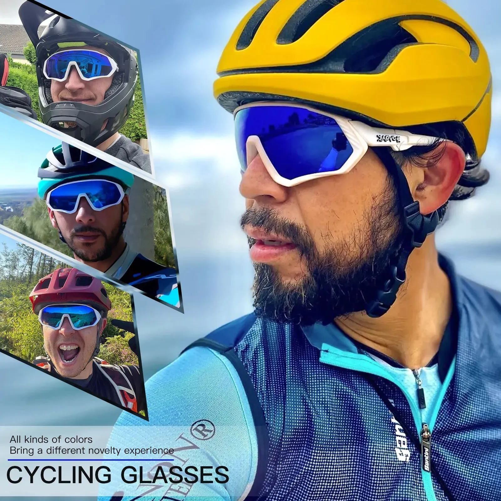 KAPVOE MTB Road Driving Bike Cycling Polarizadas Sunglasses Outdoor Sport Glasses UV400 Bicycle Cycling Goggles Hiking Eyewear