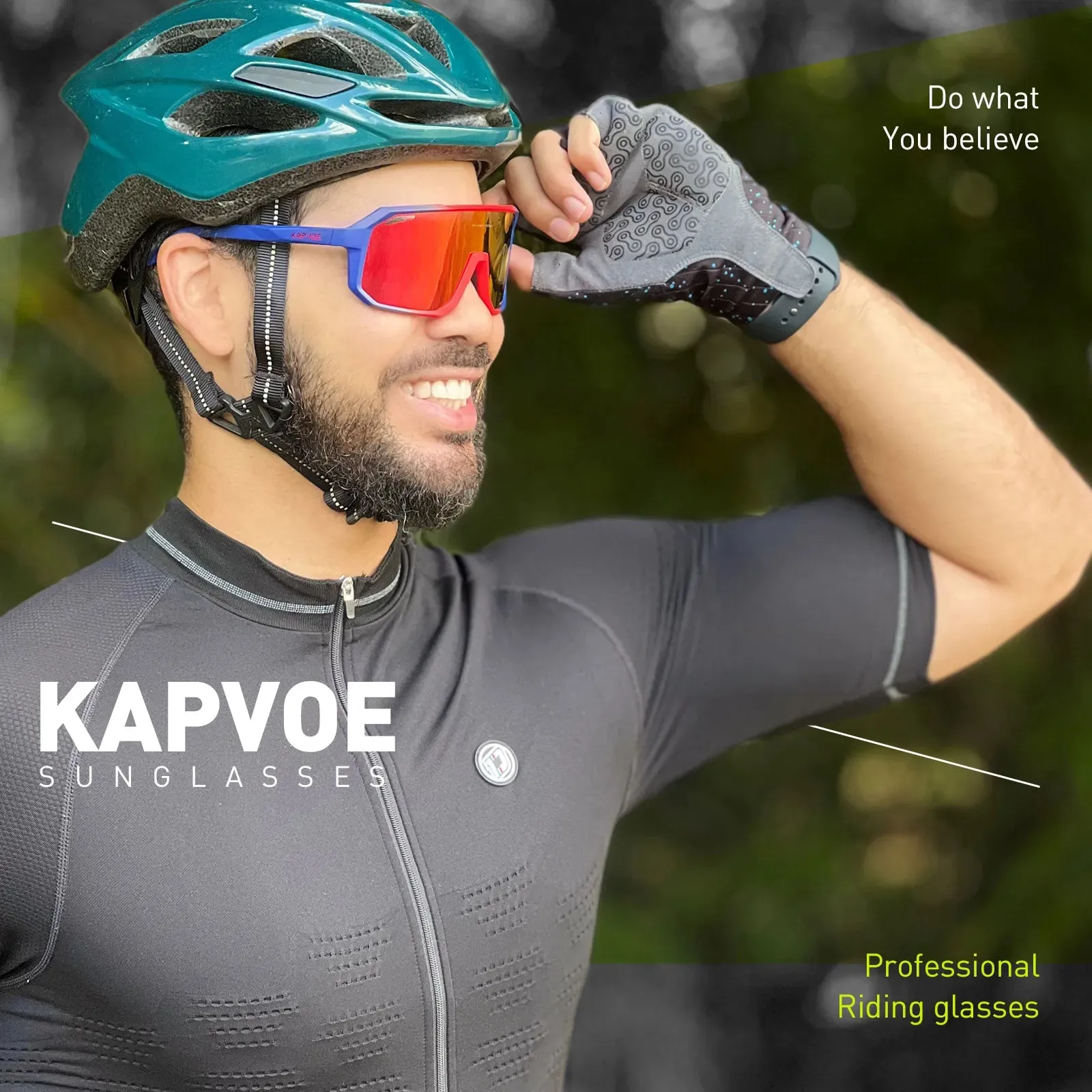 Kapvoe Photochromic Sunglasses MTB Bicycle Glasses UV400 Men Women Outdoor Sports Running Eyewear Road Cycling Bike Goggles