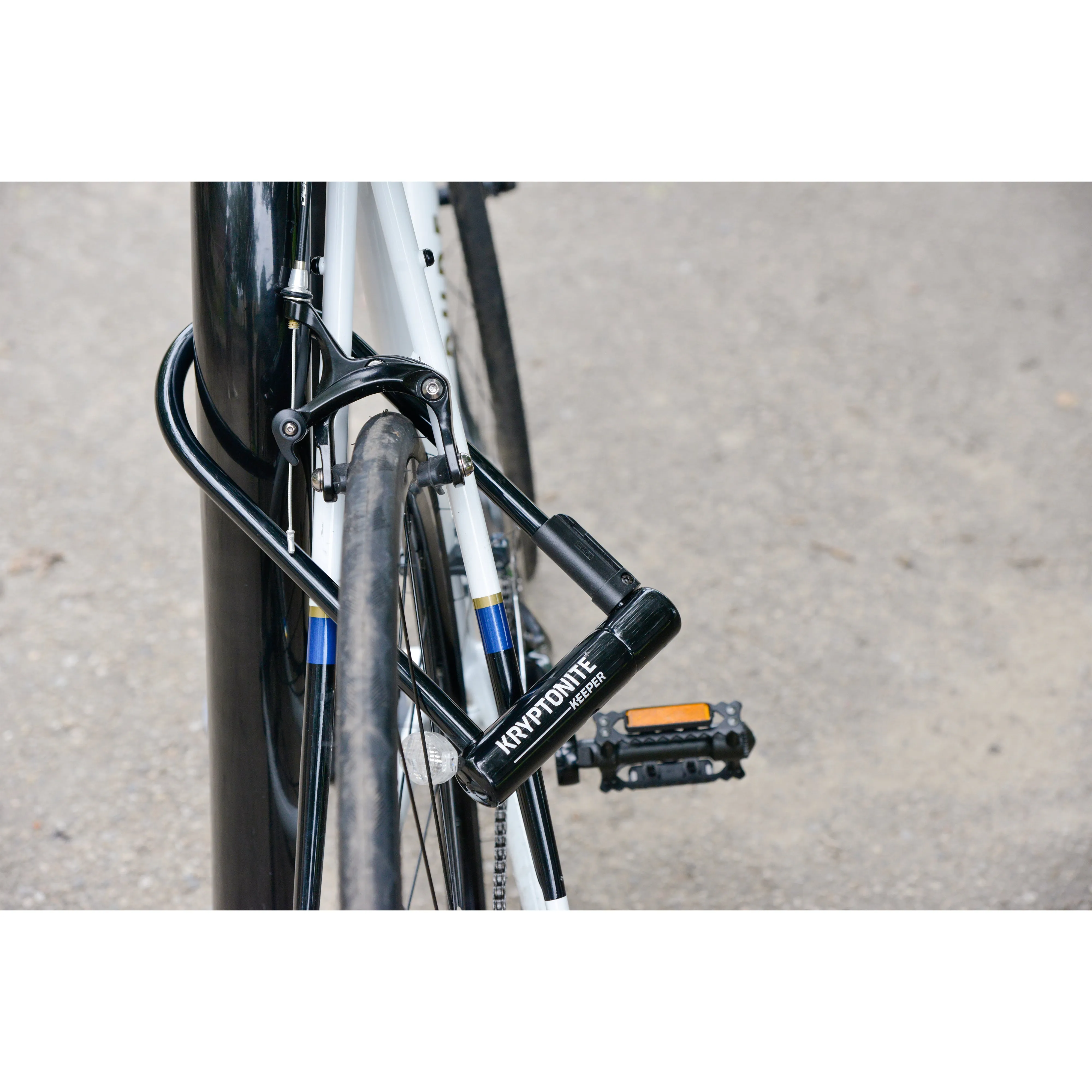 Kryptonite Keeper 12 LS U-Lock w/ side mount, Snap-in Bracket (4"x10") -Live4Bikes