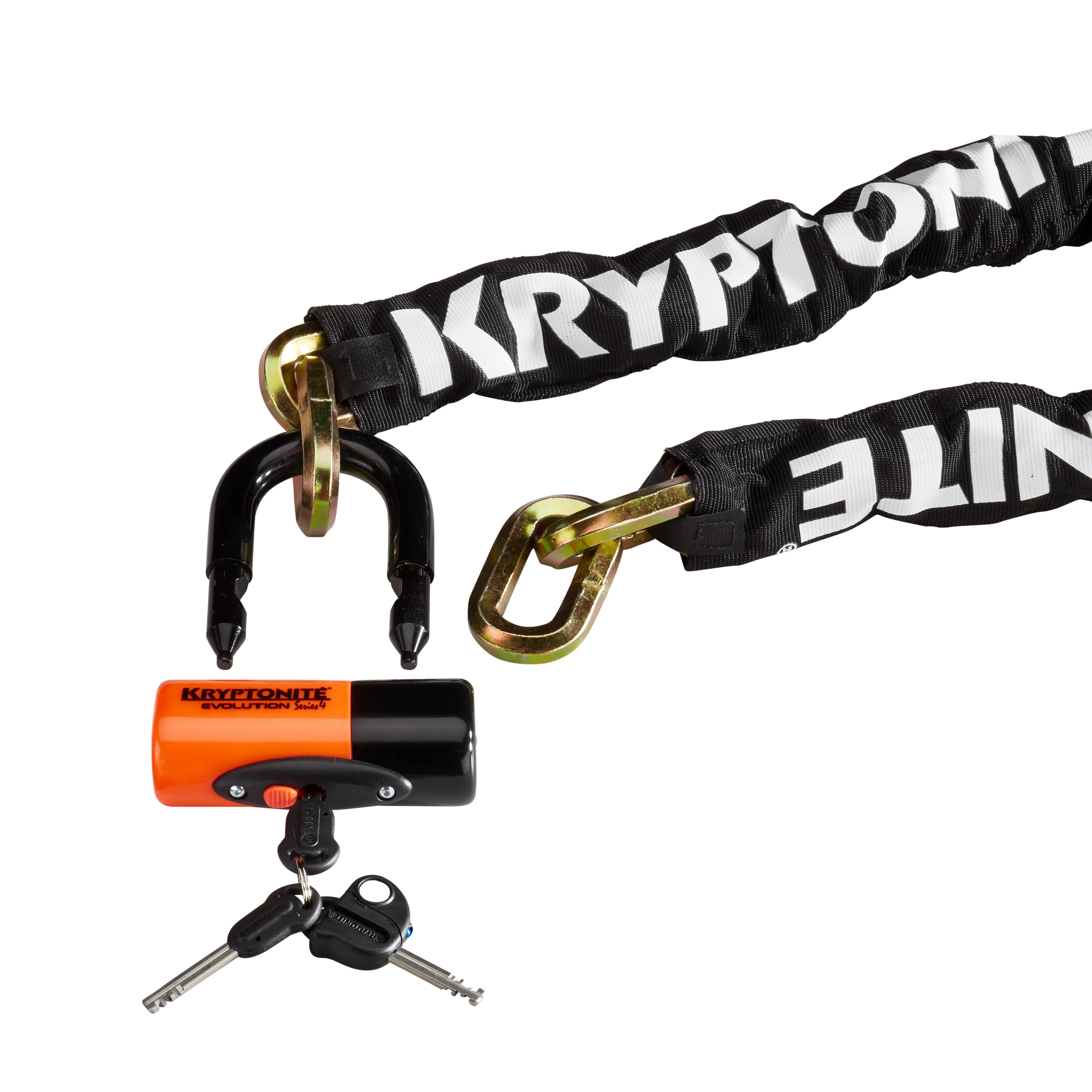 Kryptonite New York Chain 1210 Evolution series 4 Disc Lock  2.5' long Level 9/10 -Live4Bikes