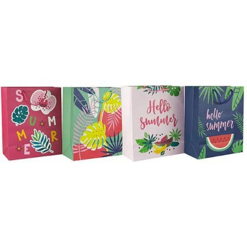 L Hello Summer Gift Bag - 26cm x 32cm x 12.5cm