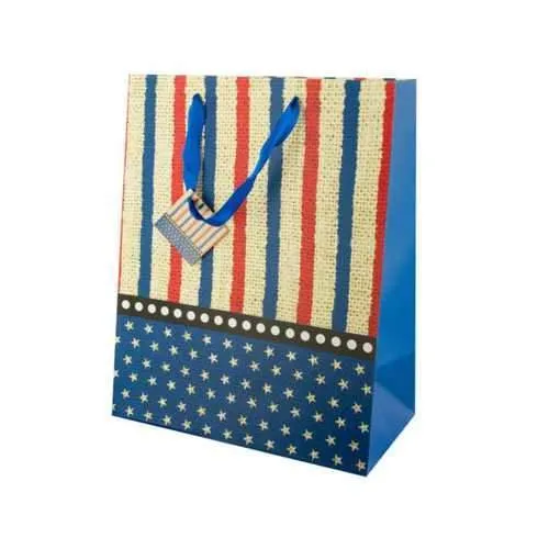 Large Stars & Stripes Gift Bag ( Case of 48 )