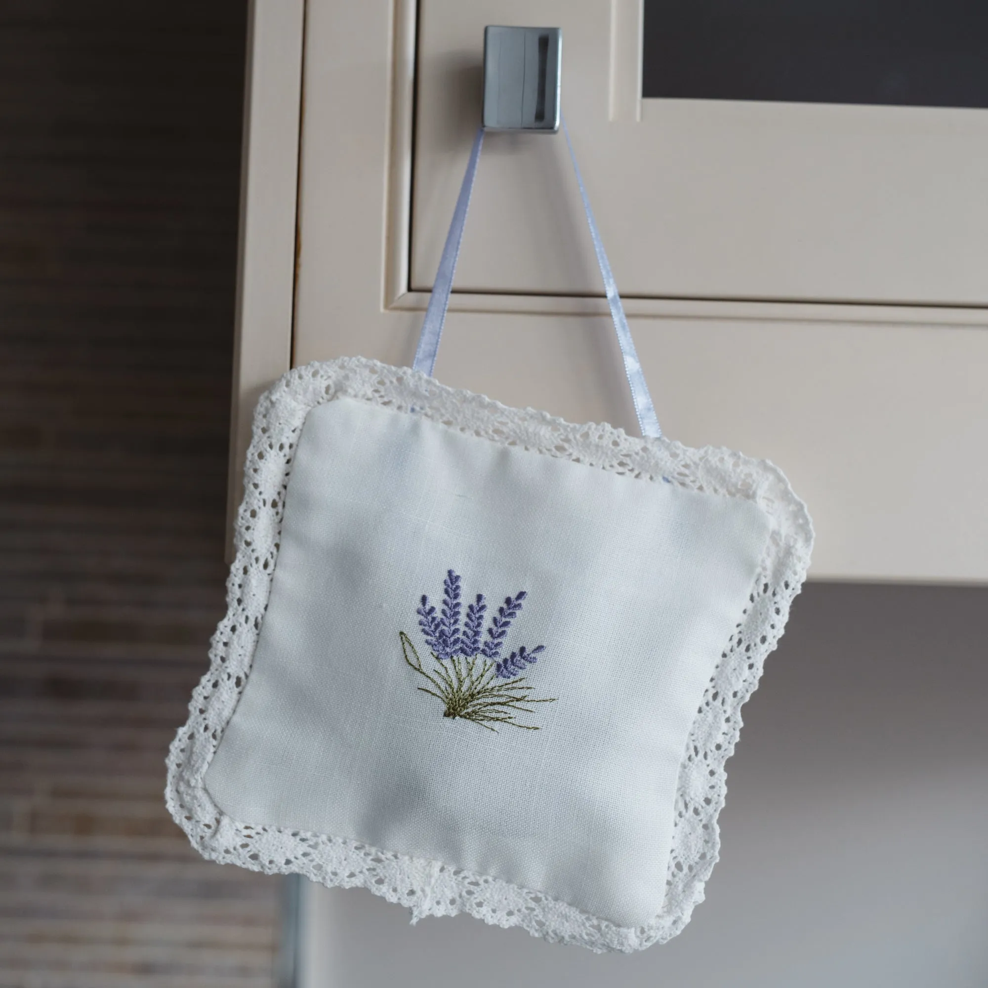 Lavender Cotton Square Hanger Sachet