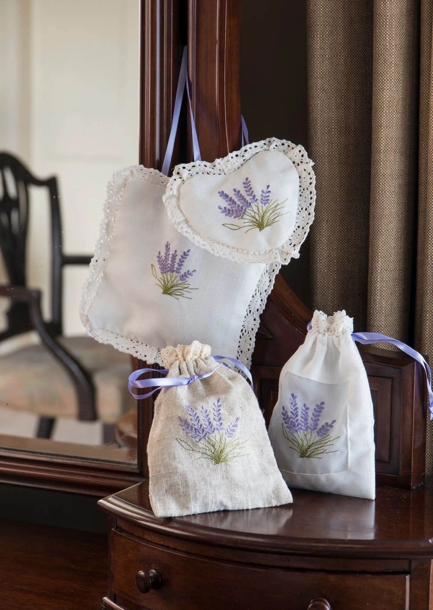 Lavender Cotton Square Hanger Sachet