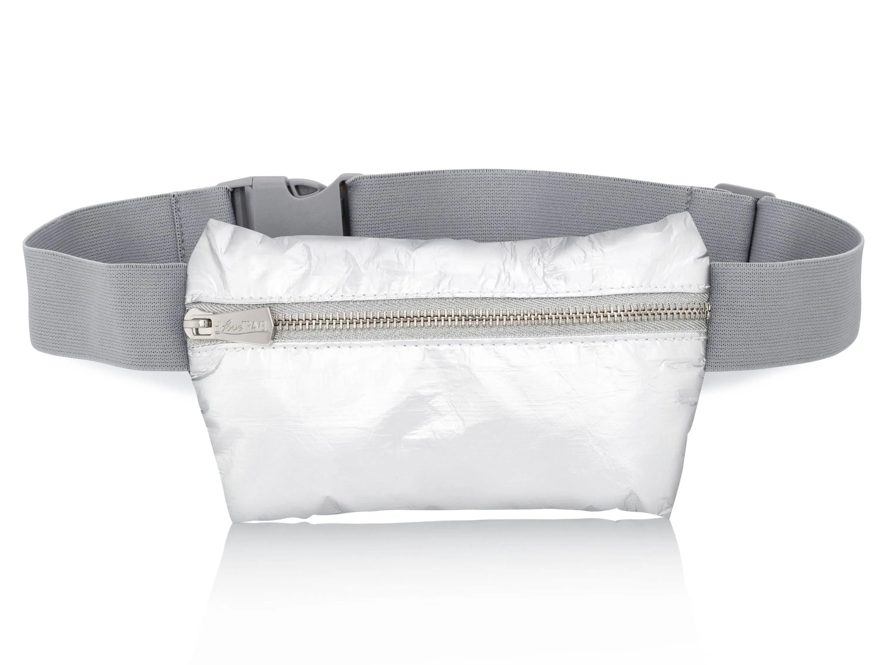 Lay Flat Fanny Pack in Shimmer White MAX