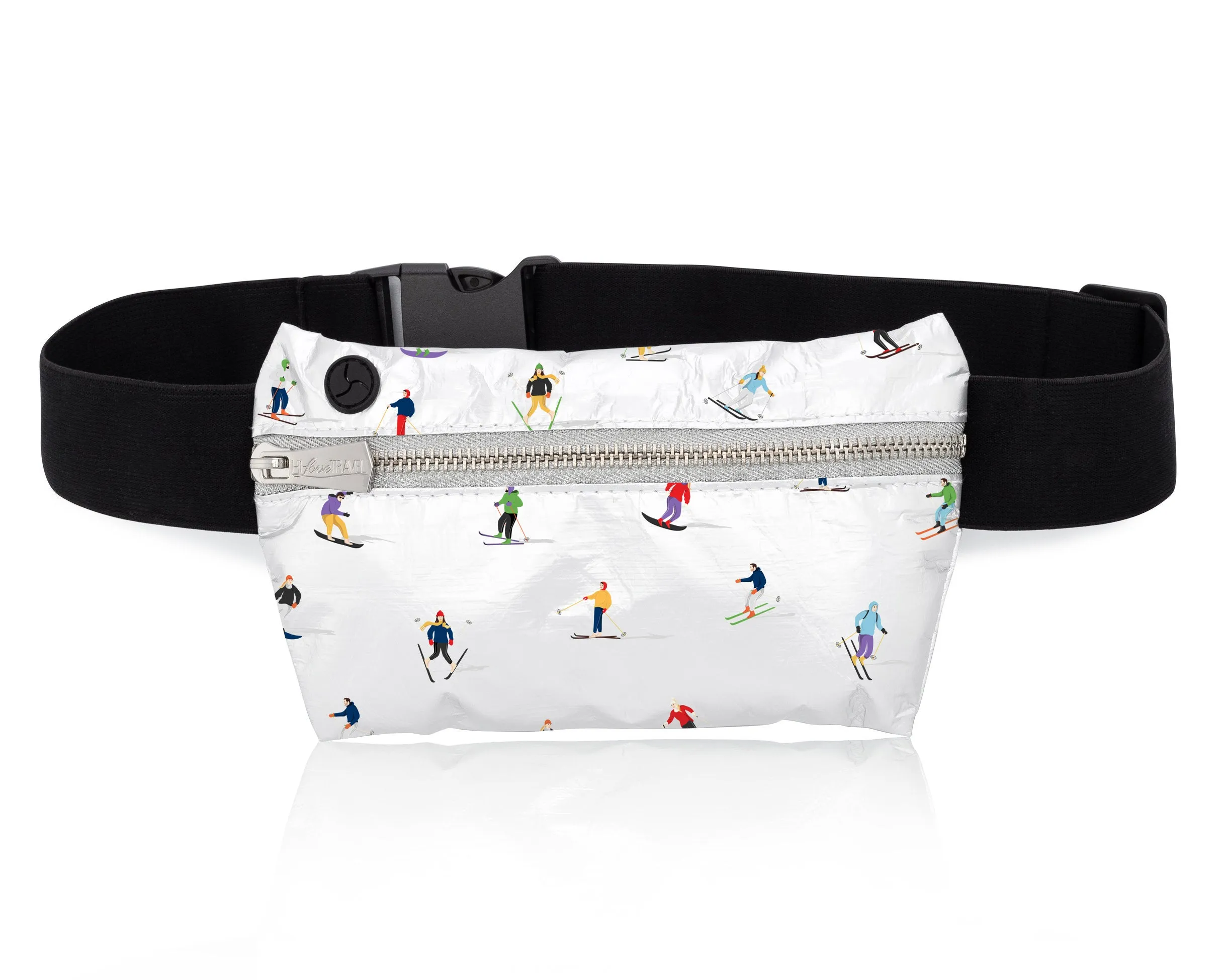 Lay Flat Fanny Pack with Dancing Skiers