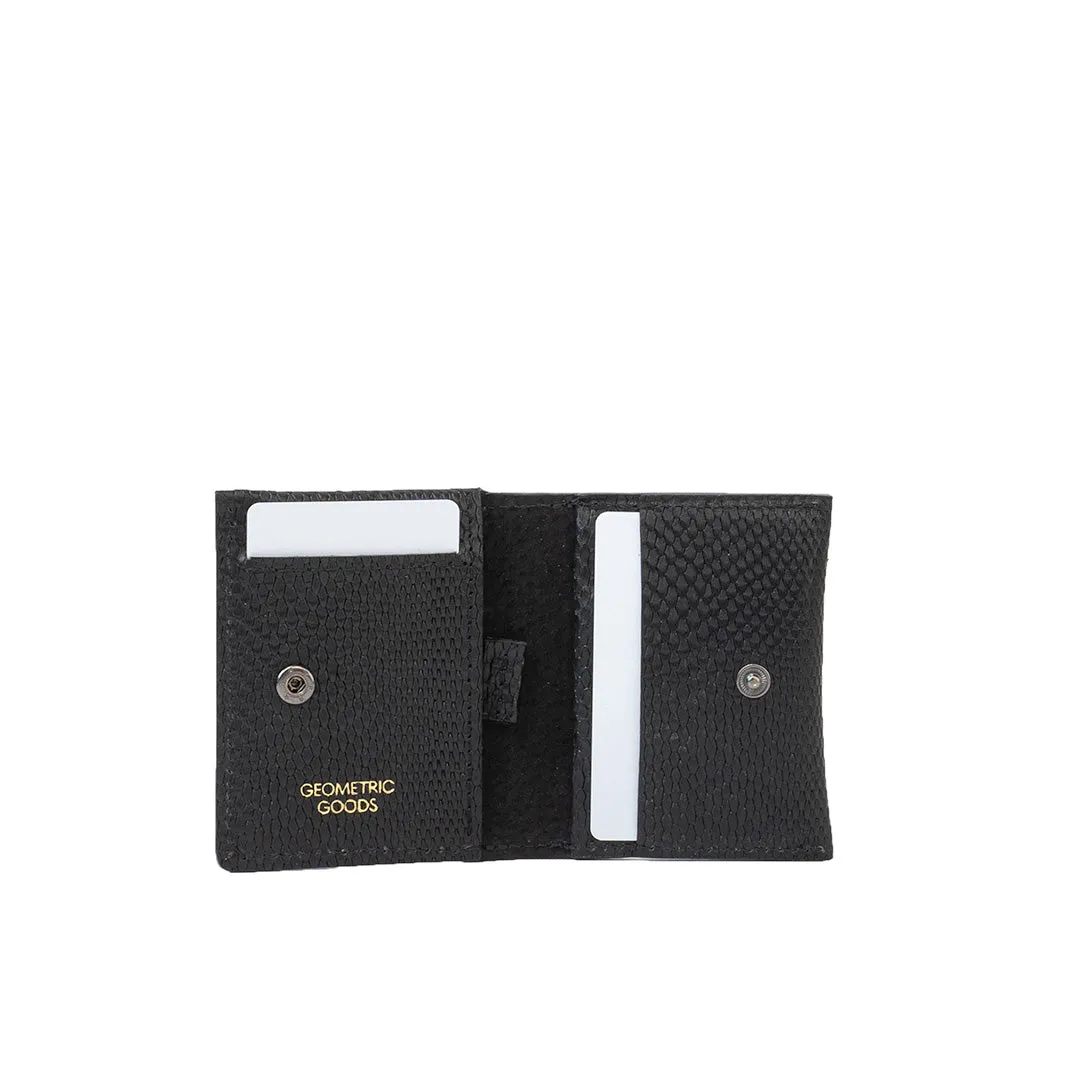 Leather AirTag Card Wallet - Minimalist 5.0 (Snake Print)