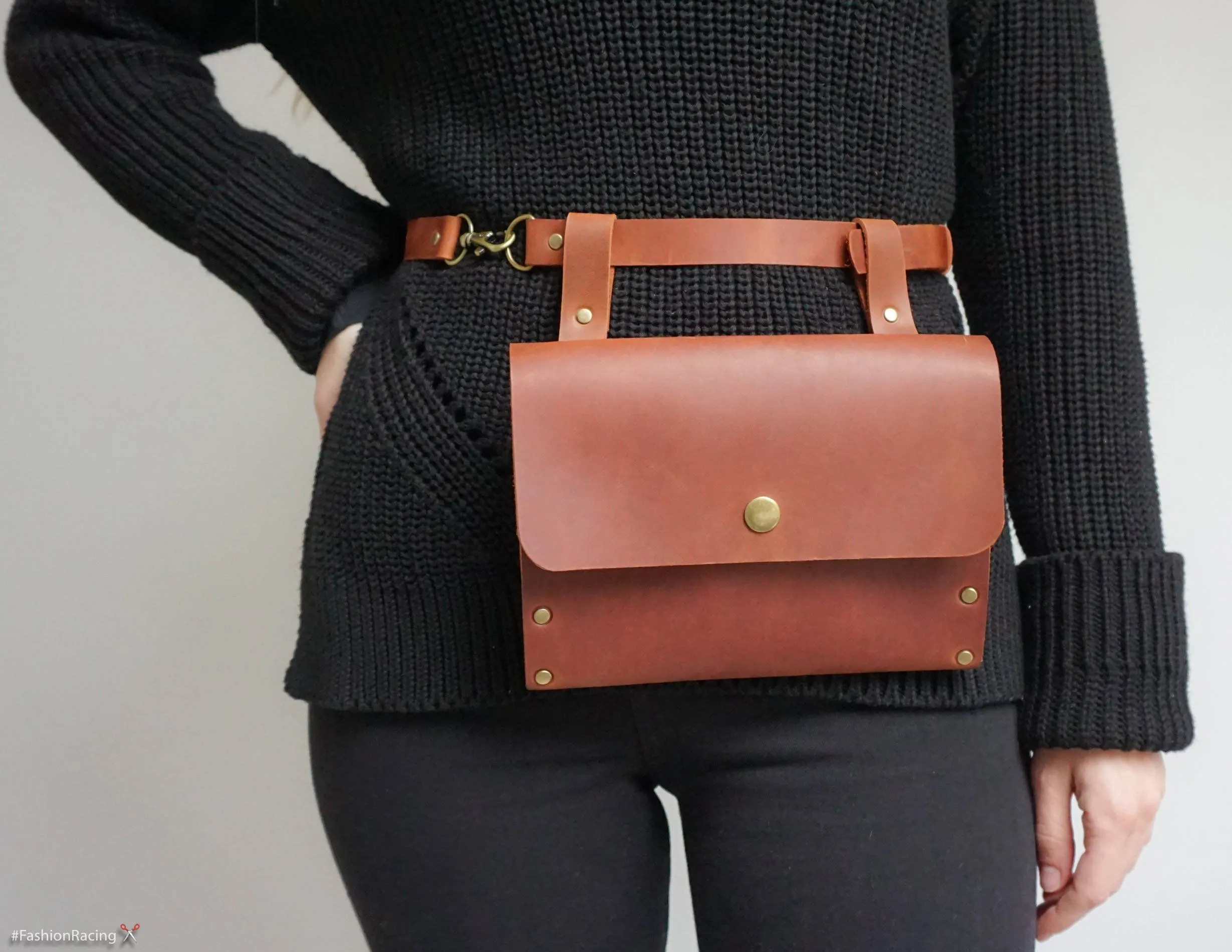 Leather Belt Bag for Women | Minimalist Fanny Pack, Waist bag