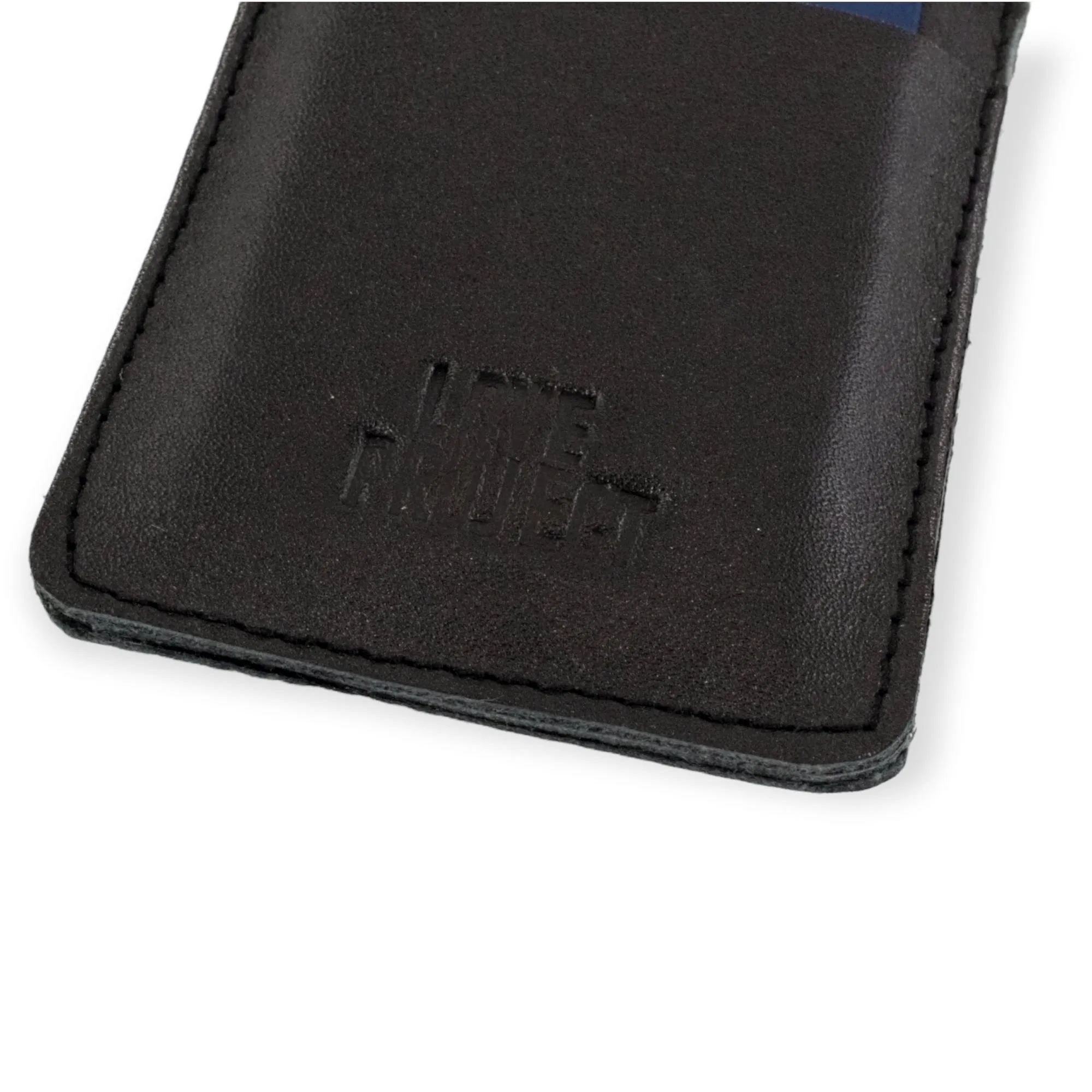 Leather Card Wallet - Black