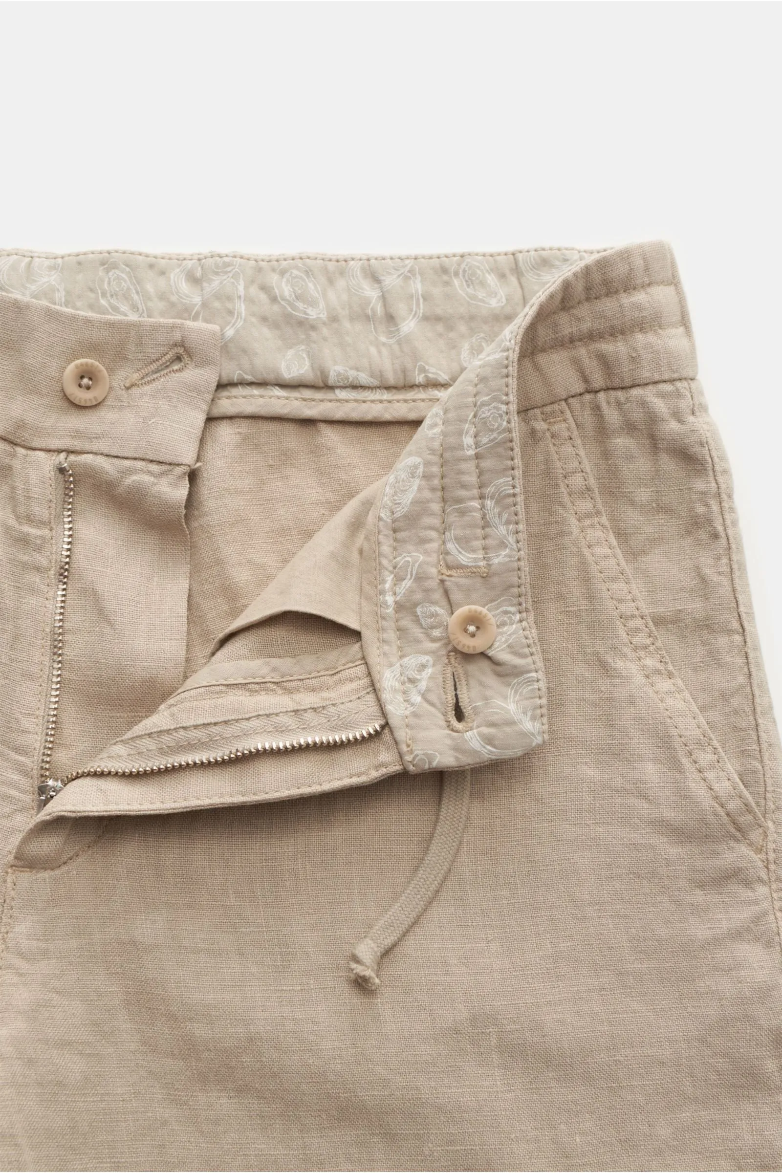 Lined Bermuda Shorts | Flax