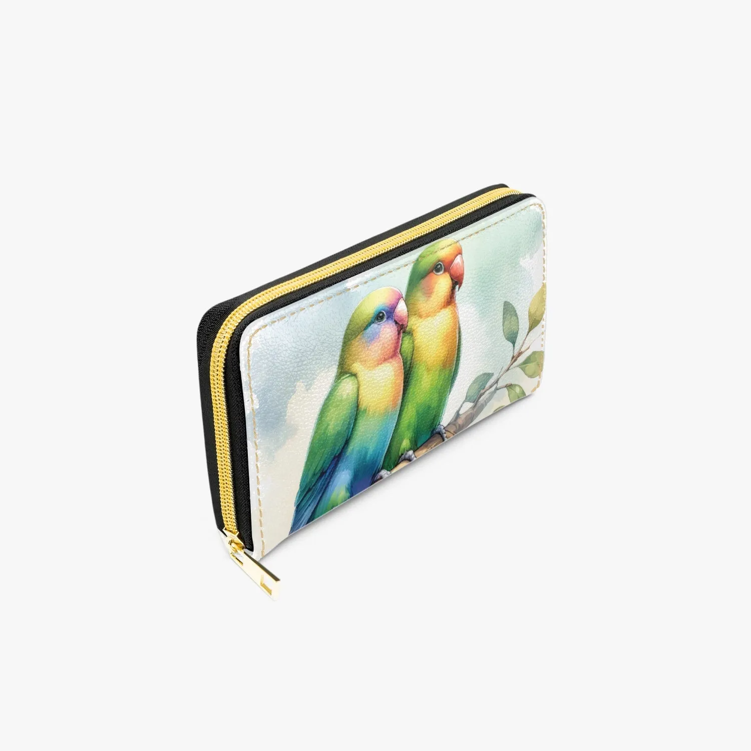 Long Type Zipper Purse, Birds, awd-644