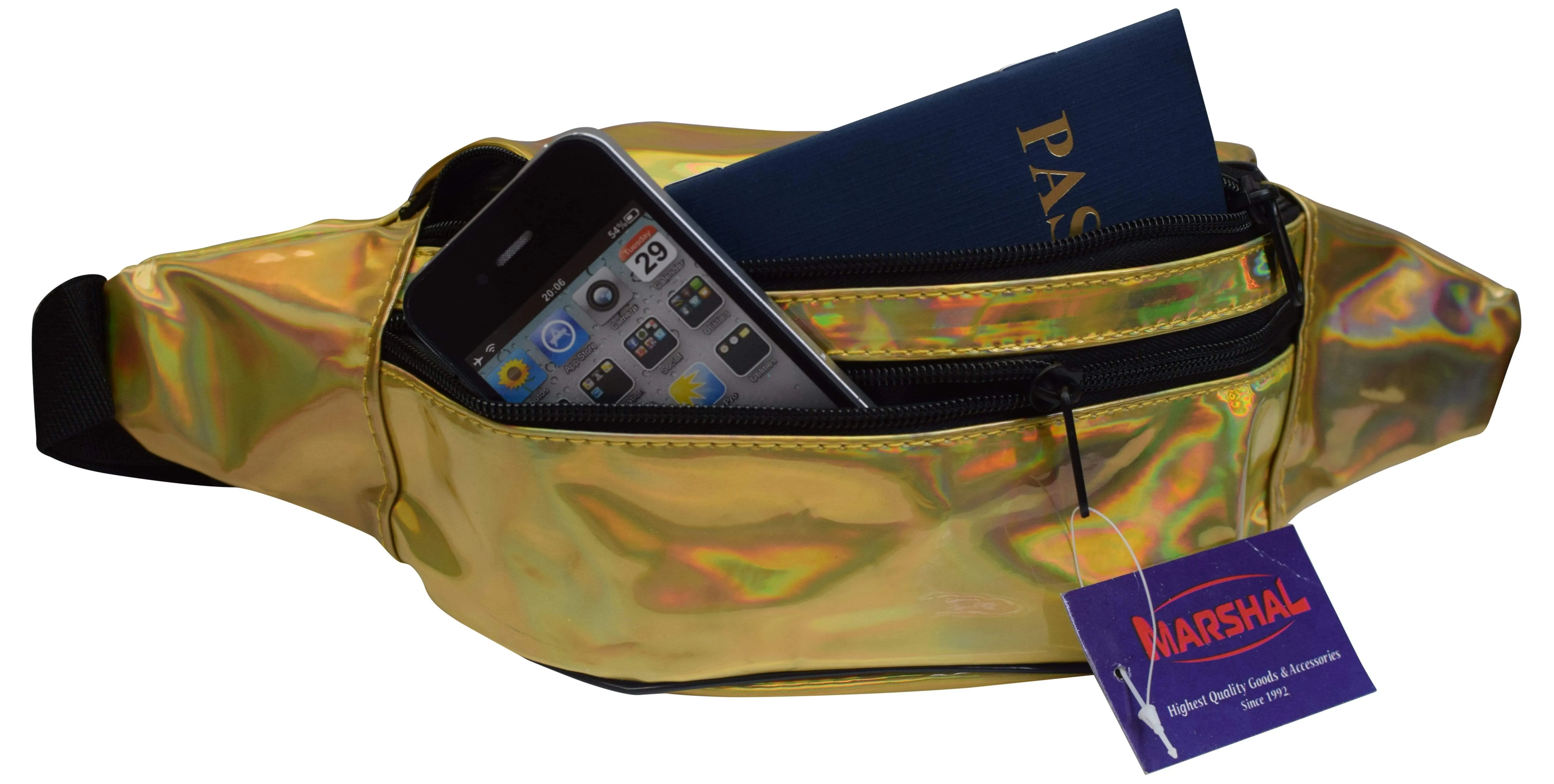 Marshal Holographic Rave Fanny Pack - Packs for festival women, men | Cute Fashion Waist Bag Belt Bags