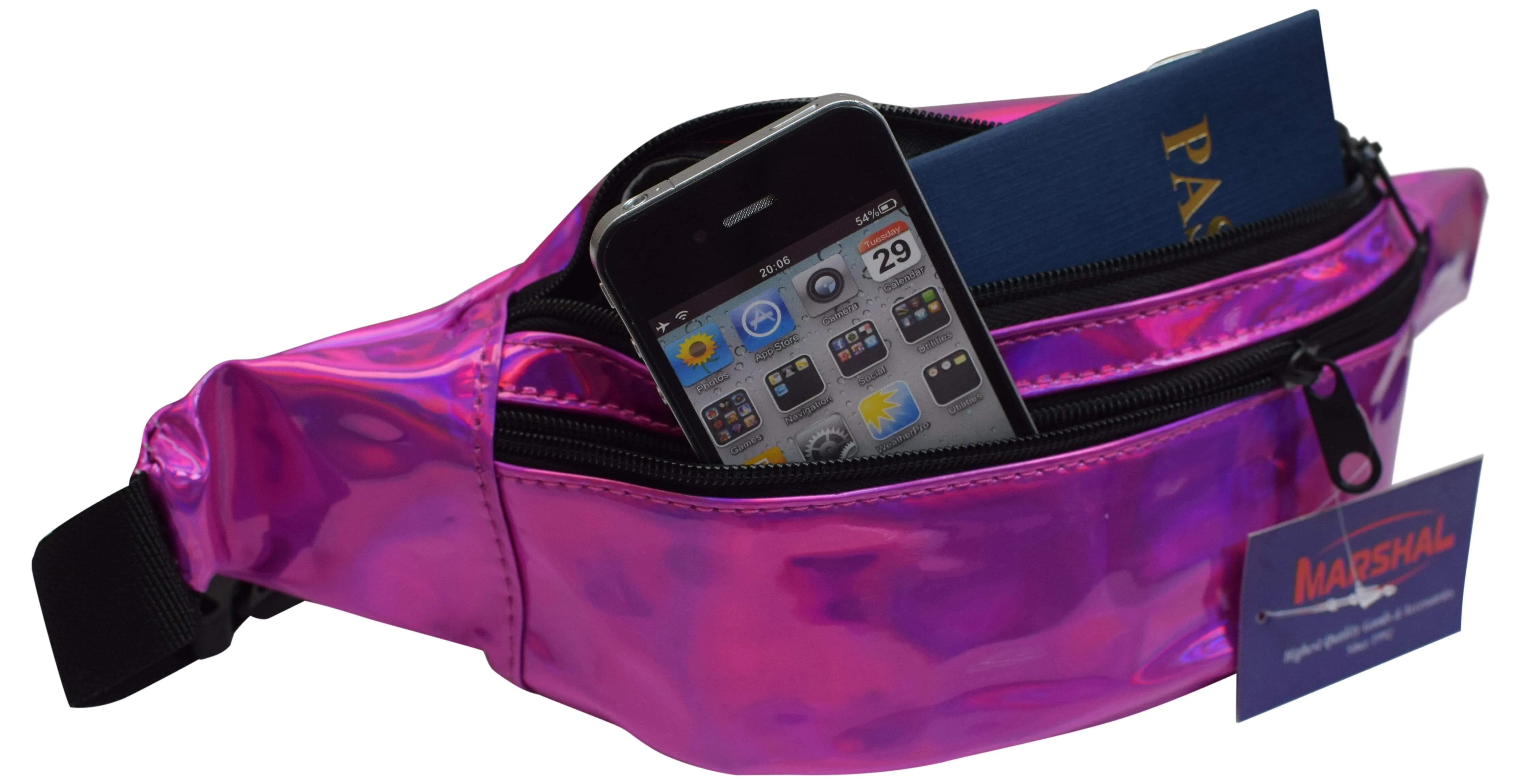 Marshal Holographic Rave Fanny Pack - Packs for festival women, men | Cute Fashion Waist Bag Belt Bags