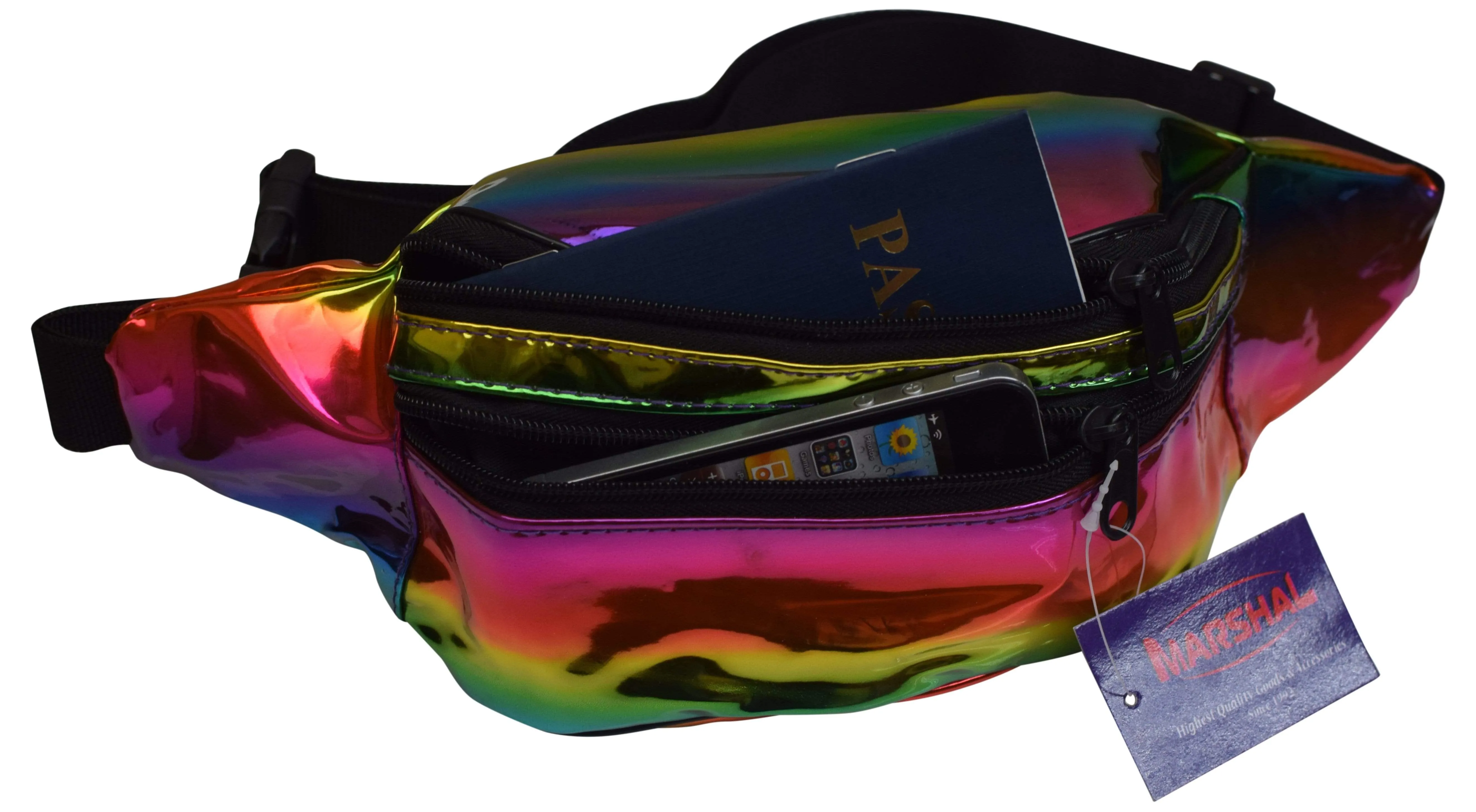 Marshal Holographic Rave Fanny Pack - Packs for festival women, men | Cute Fashion Waist Bag Belt Bags