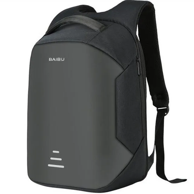 Men 15.6 Laptop Backpack Anti Theft Backpack USB Charging